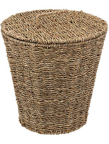 Panier en roseau tressé avec couvercle 9L VANNERIE