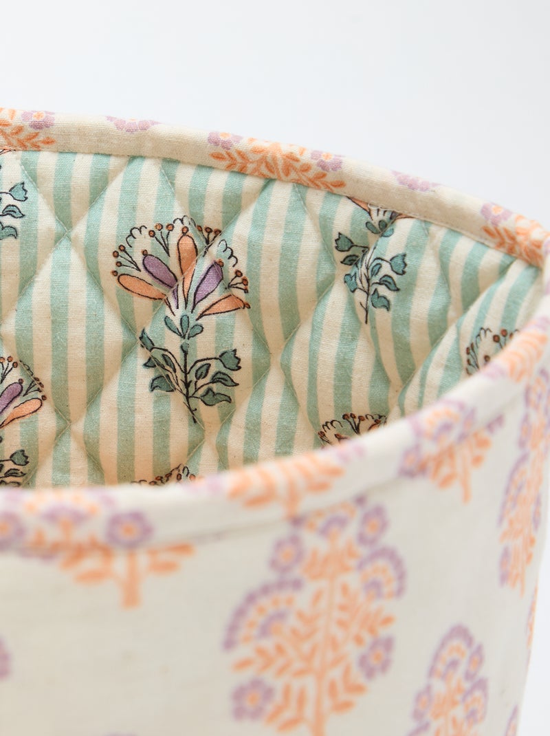 Panier en tissu - Kiabi Home Orange - Kiabi