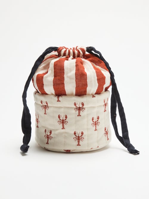 Panier en tissu - Kiabi