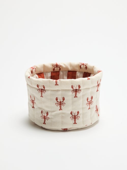 Panier en tissu - Kiabi
