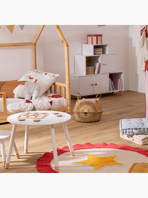 Panier enfant pliable en jute et roseau LION - Kiabi