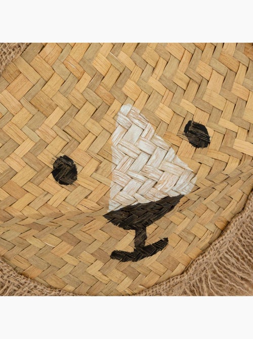Panier enfant pliable en jute et roseau LION - Kiabi