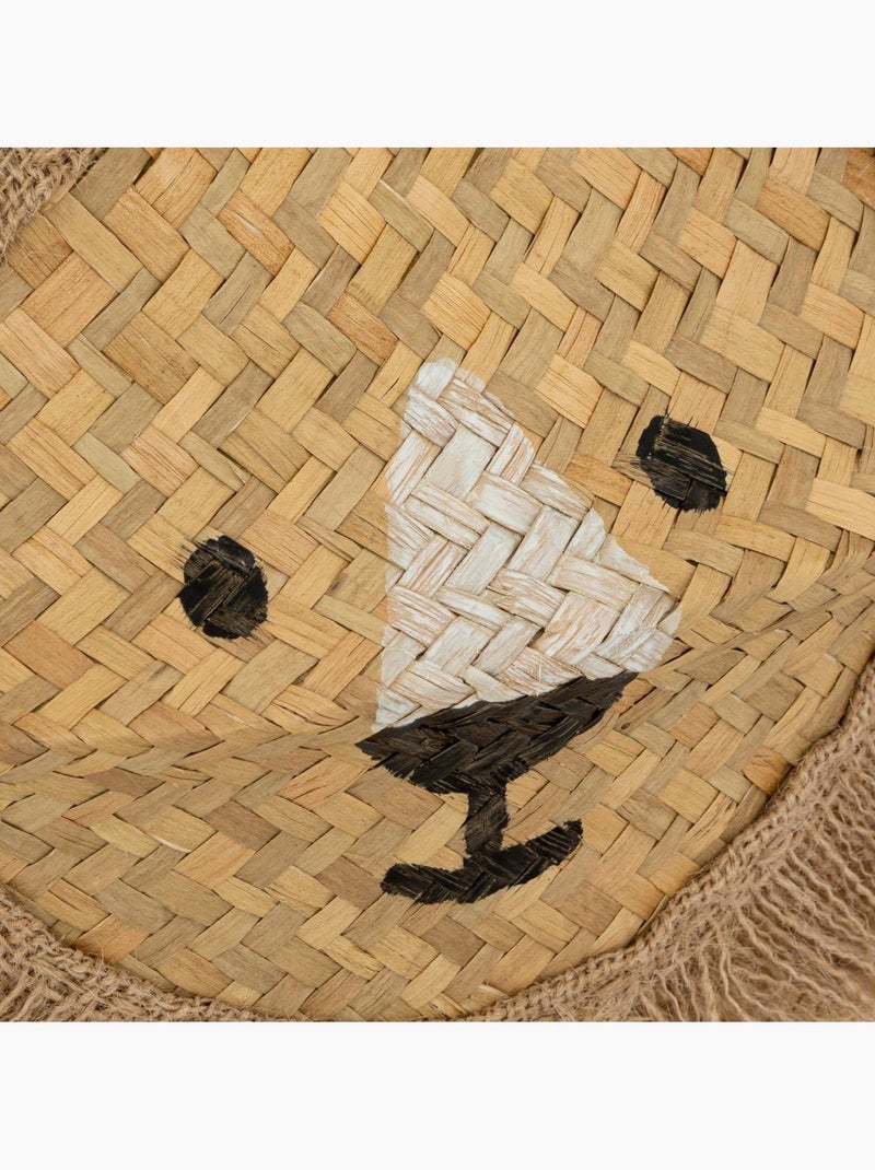 Panier enfant pliable en jute et roseau LION Marron - Kiabi