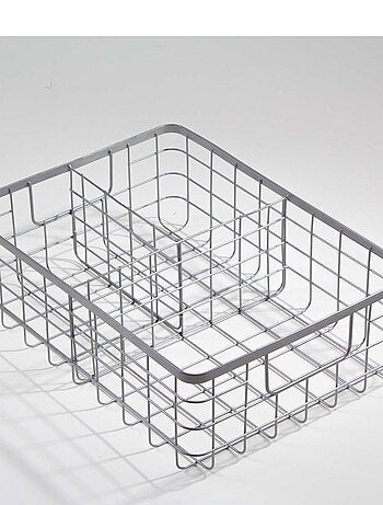 Panier Filaire Gris 3 Compartiments Métal