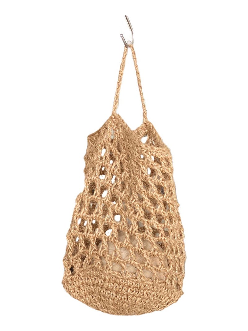 Panier filet  à suspendre en jute Beige clair - Kiabi