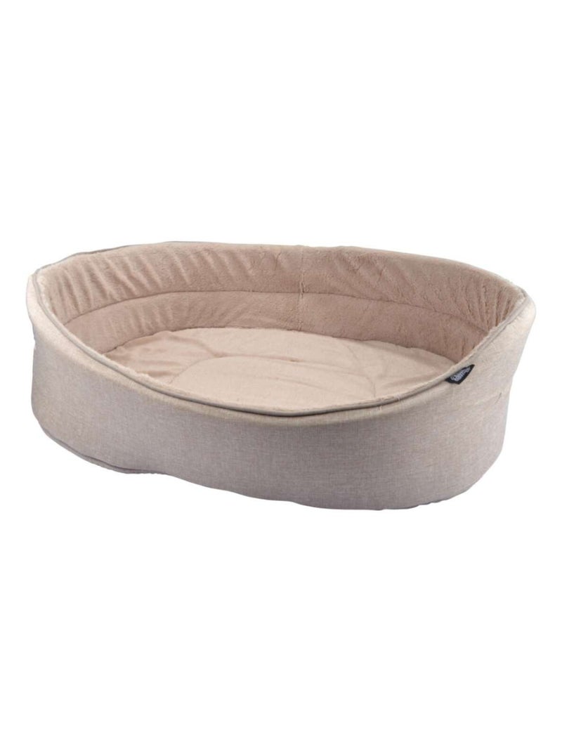 Panier Filou avec intérieur doux pour chien et chat Beige - Kiabi