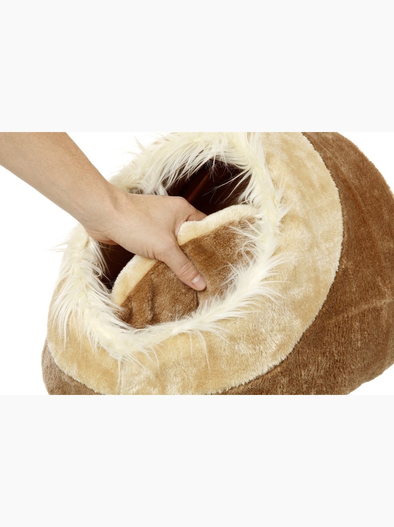 Panier grotte pour chat Pasha Beige - Kiabi