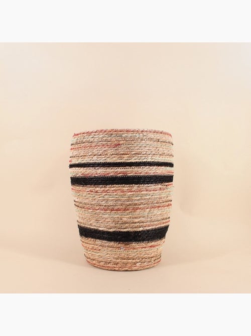 Panier haut en fibres naturelles 30x40cm - Kiabi