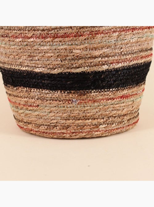 Panier haut en fibres naturelles 30x40cm - Kiabi