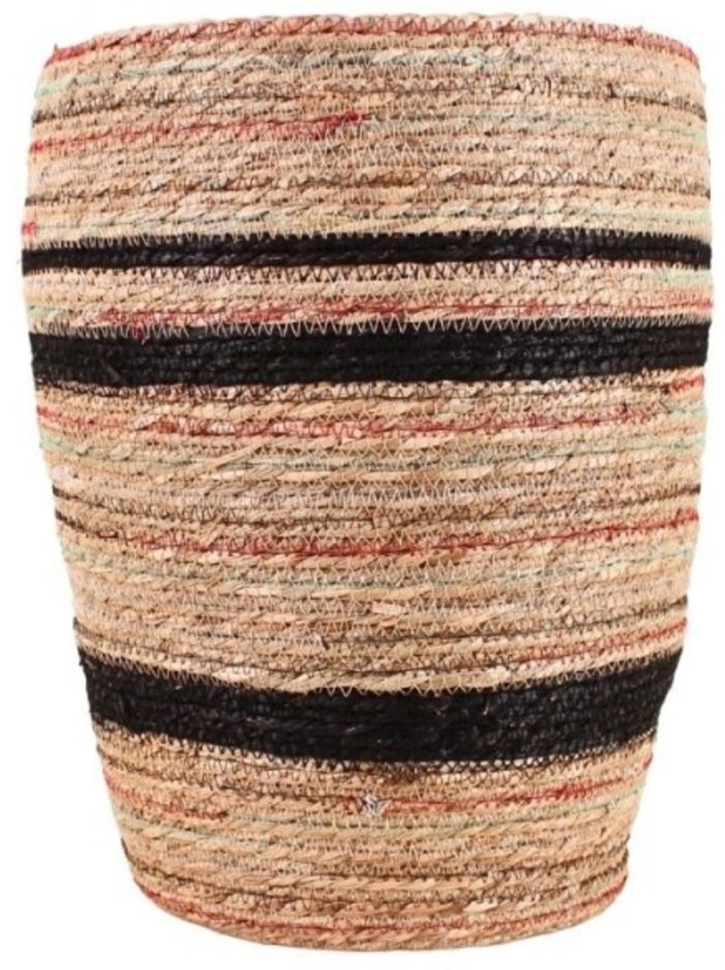 Panier haut en fibres naturelles 30x40cm Beige - Kiabi