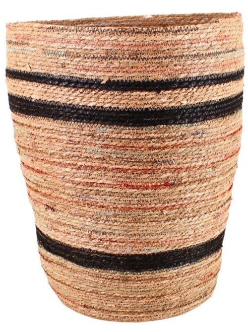 Panier haut en fibres naturelles 40x51cm - Kiabi