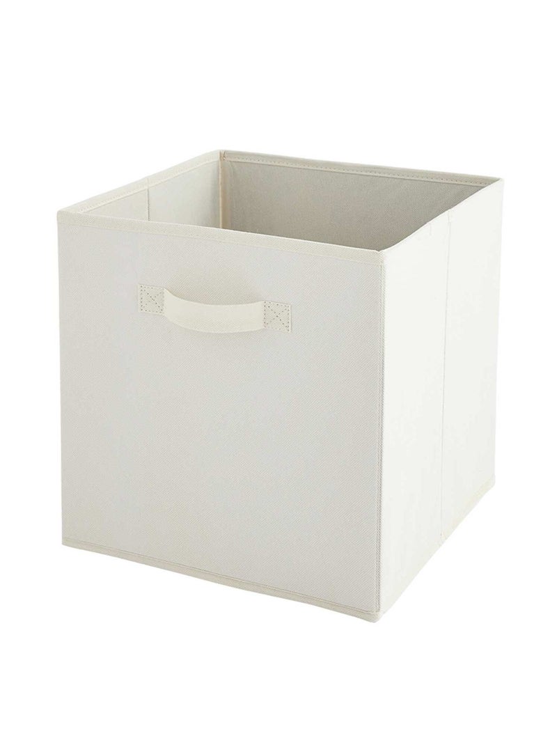 Panier intissé pliable blanc cassé - Kiabi