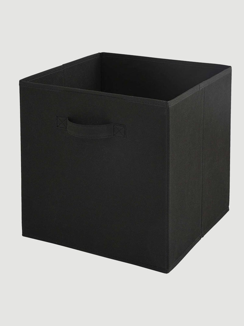 Panier intissé pliable Noir - Kiabi
