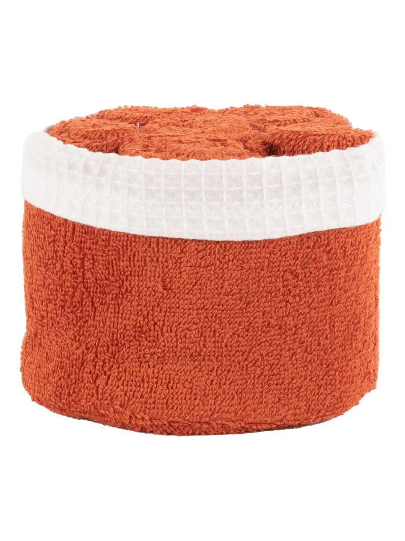 Panier invité avec serviettes Rouge brique - Kiabi