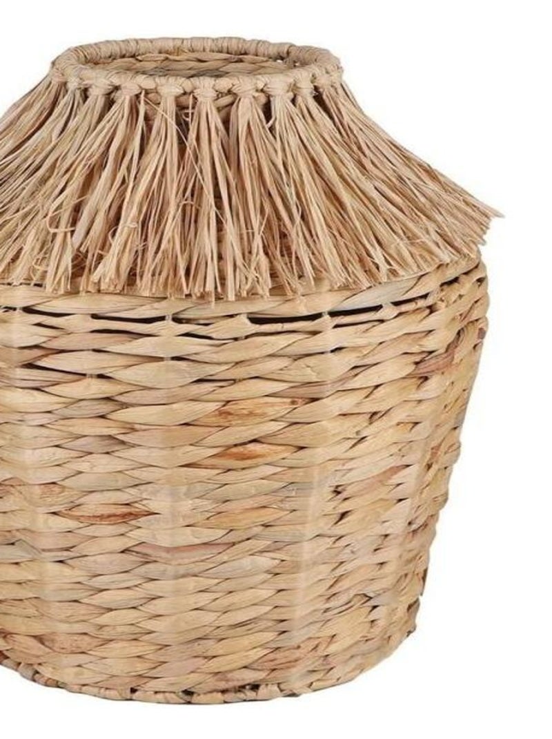 Panier jacinthe d'eau et raphia H36 Beige - Kiabi