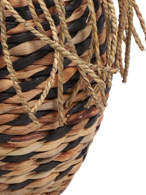 Panier jacinthe d'eau franges H27 - Kiabi