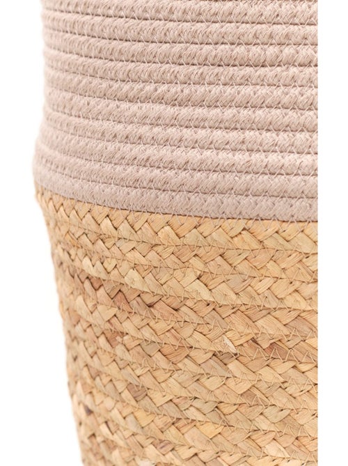 Panier long tressé coton uni LA FACTORY - Kiabi