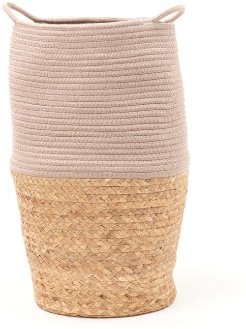 Panier long tressé coton uni LA FACTORY - Kiabi