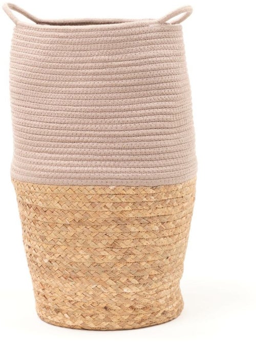 Panier long tressé coton uni LA FACTORY - Kiabi