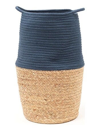 Panier long tressé coton uni LA FACTORY