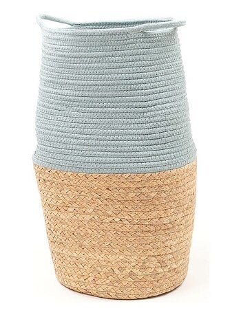 Panier long tressé coton uni LA FACTORY