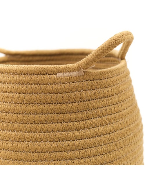 Panier long tressé coton uni LA FACTORY - Kiabi