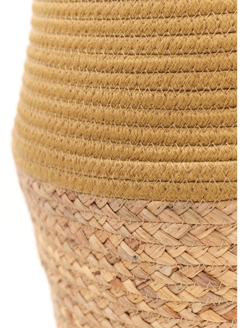 Panier long tressé coton uni LA FACTORY Bronze - Kiabi
