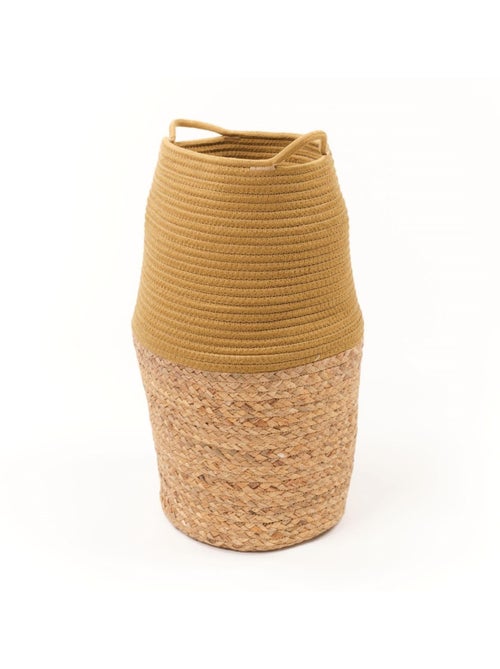 Panier long tressé coton uni LA FACTORY - Kiabi