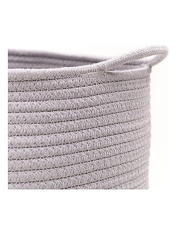 Panier long tressé coton uni LA FACTORY