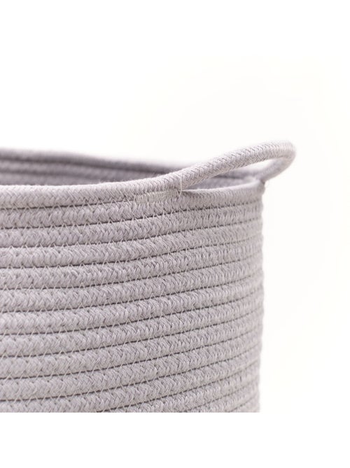 Panier long tressé coton uni LA FACTORY - Kiabi