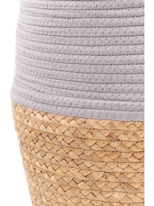 Panier long tressé coton uni LA FACTORY - Kiabi