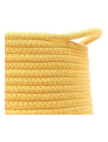 Panier long tressé coton uni LA FACTORY