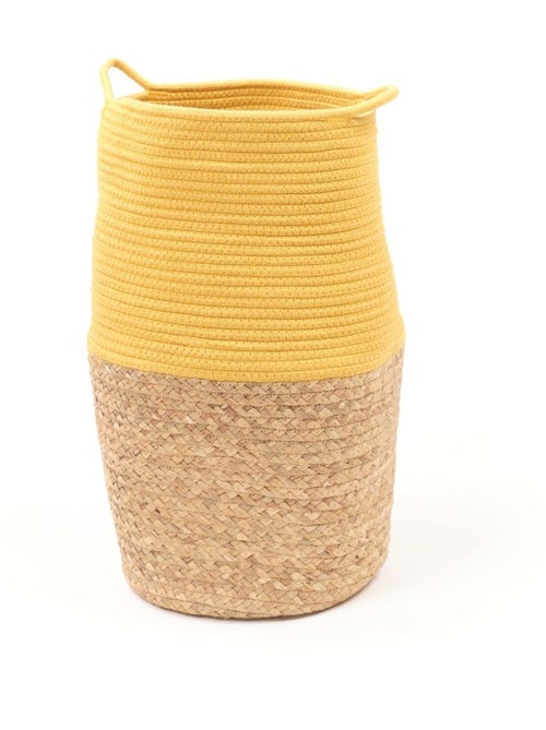 Panier long tressé coton uni LA FACTORY - Kiabi Panier long tressé coton uni LA FACTORY - Kiabi