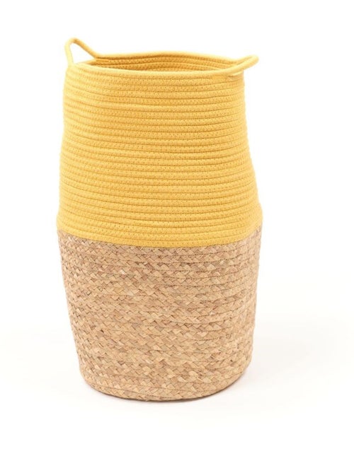 Panier long tressé coton uni LA FACTORY - Kiabi Panier long tressé coton uni LA FACTORY - Kiabi