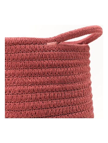 Panier long tressé coton uni LA FACTORY