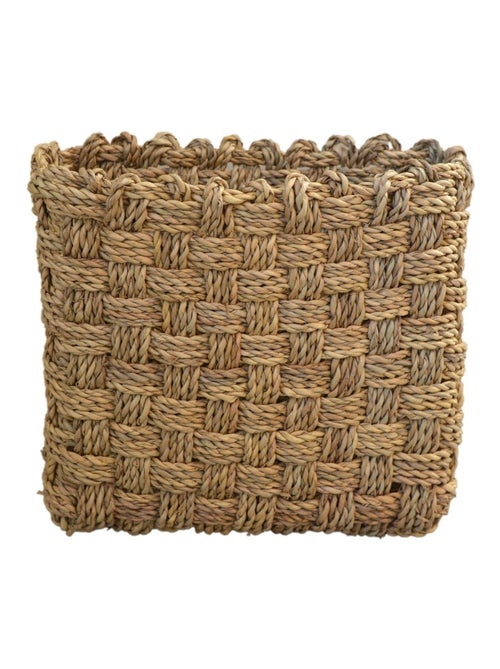 Panier mural ou à poser tressage damier - Kiabi
