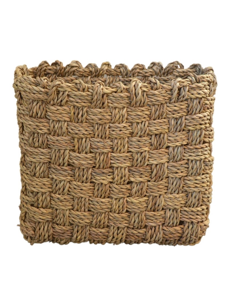 Panier mural ou à poser tressage damier Beige clair - Kiabi
