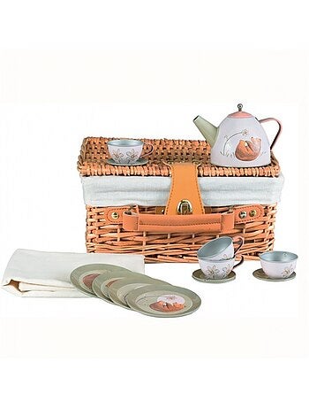 Panier pique nique dinette forêt