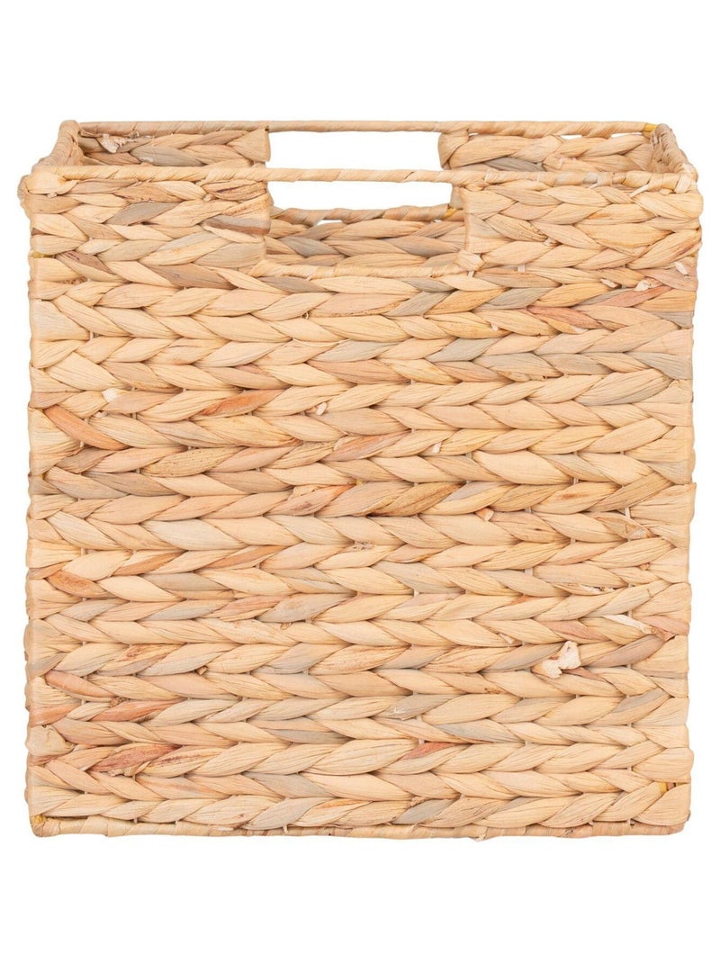 Panier pliable en jacinthe d'eau 30 x 30 x 30 cm - House Nordic Marron - Kiabi