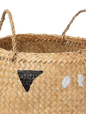 Panier pliable en roseau Chat D35