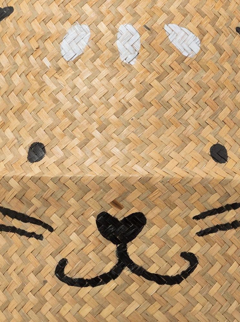 Panier pliable en roseau Chat D35 Beige - Kiabi