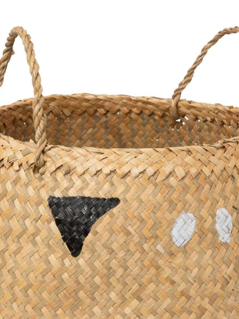 Panier pliable en roseau Chat D35 Beige - Kiabi
