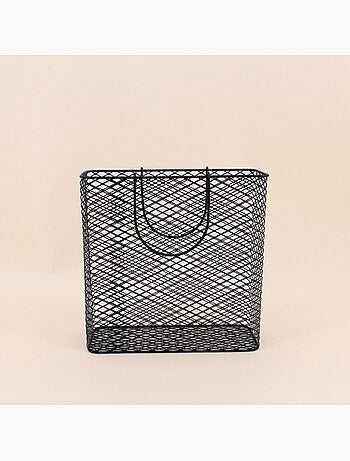 Panier porte magazine en métal