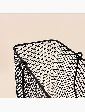 Panier porte magazine en métal