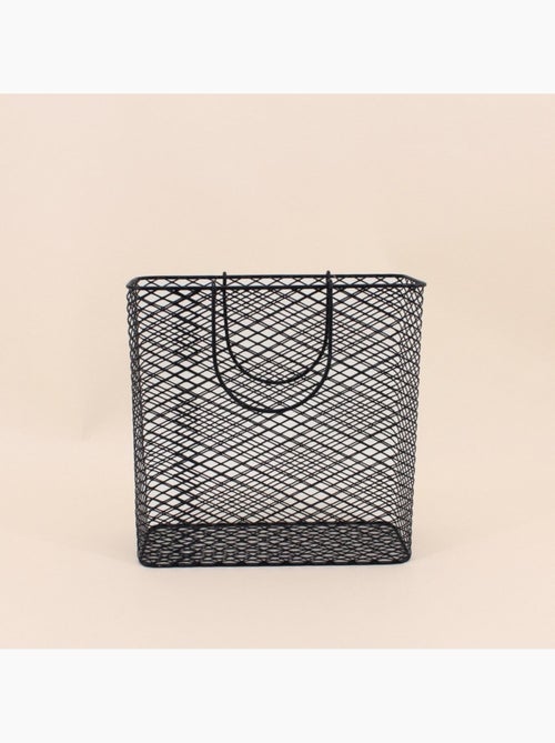 Panier porte magazine en métal - Kiabi