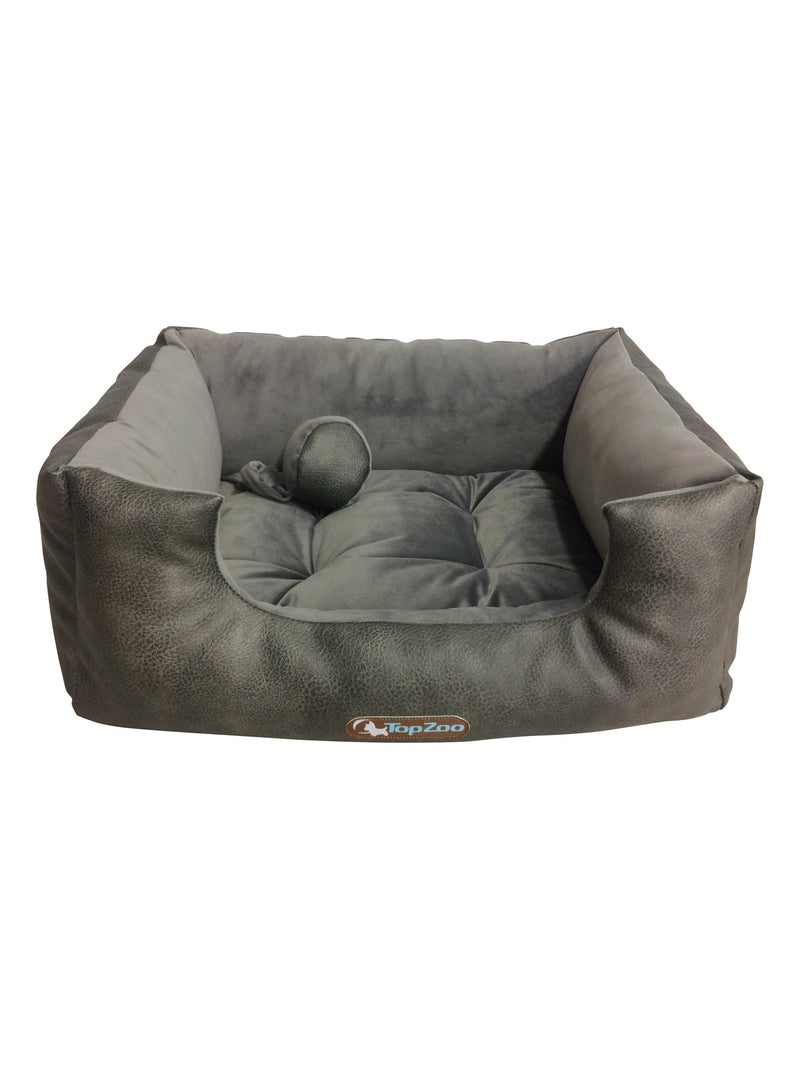 Panier pour chien velours Pluton Gris - Kiabi