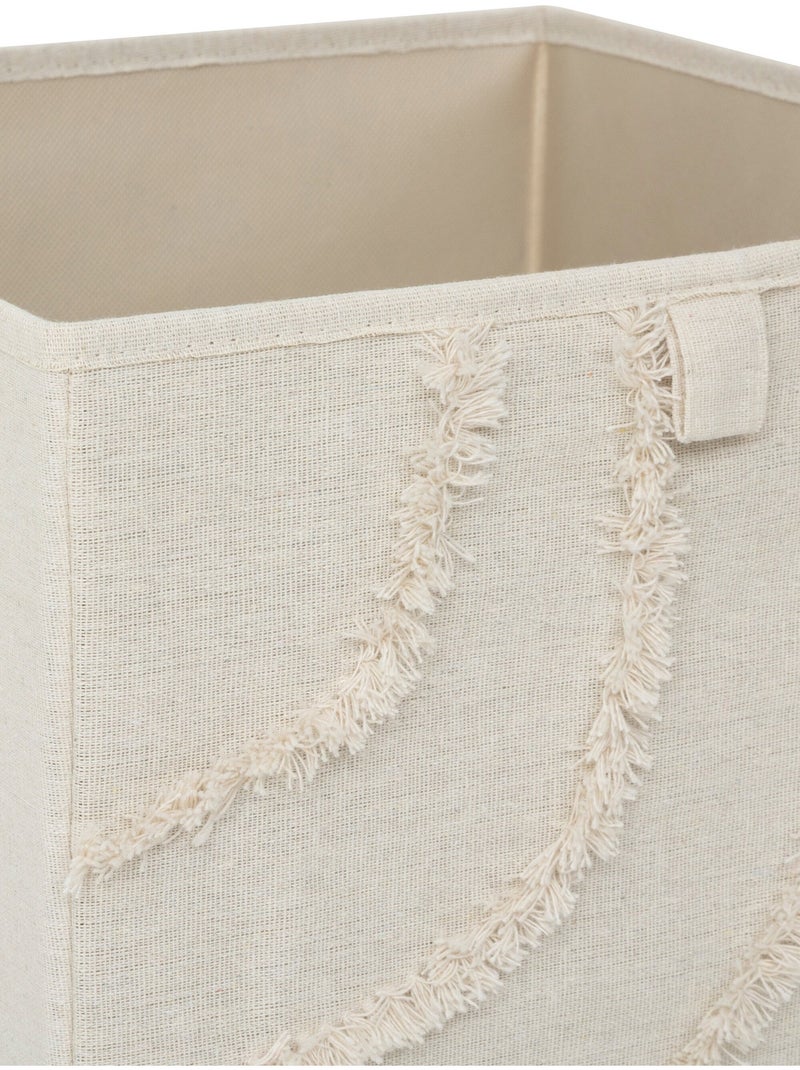 Panier rangement décor fantaisie 31x31cm - AFIBEL Beige - Kiabi