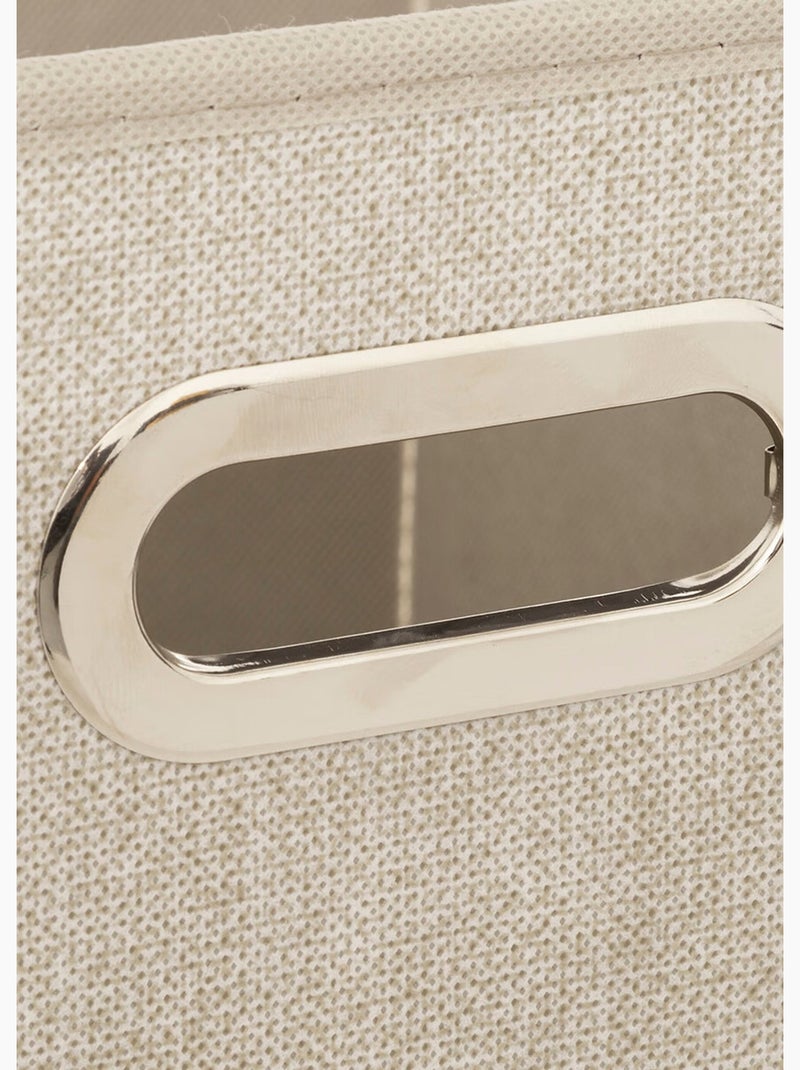 Panier rangement pliable, poignée métal - AFIBEL Beige - Kiabi
