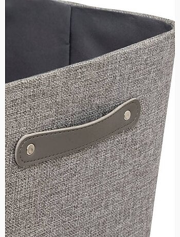 Panier rangement tissu, poignée métal - AFIBEL