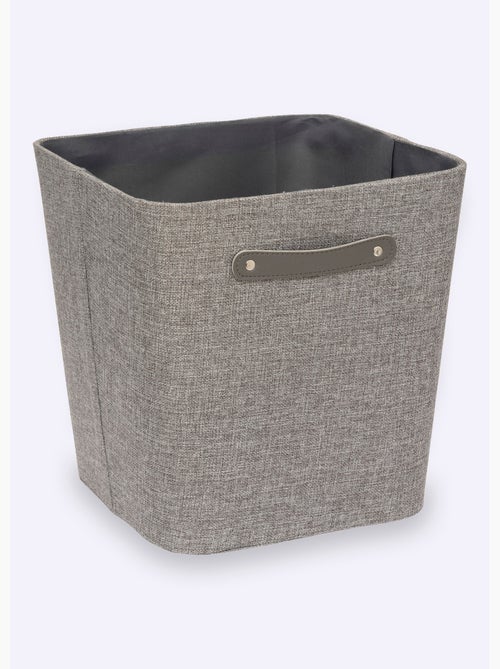 Panier rangement tissu, poignée métal - AFIBEL - Kiabi